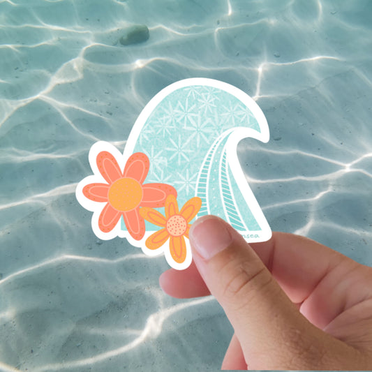 Floral Wave Sticker