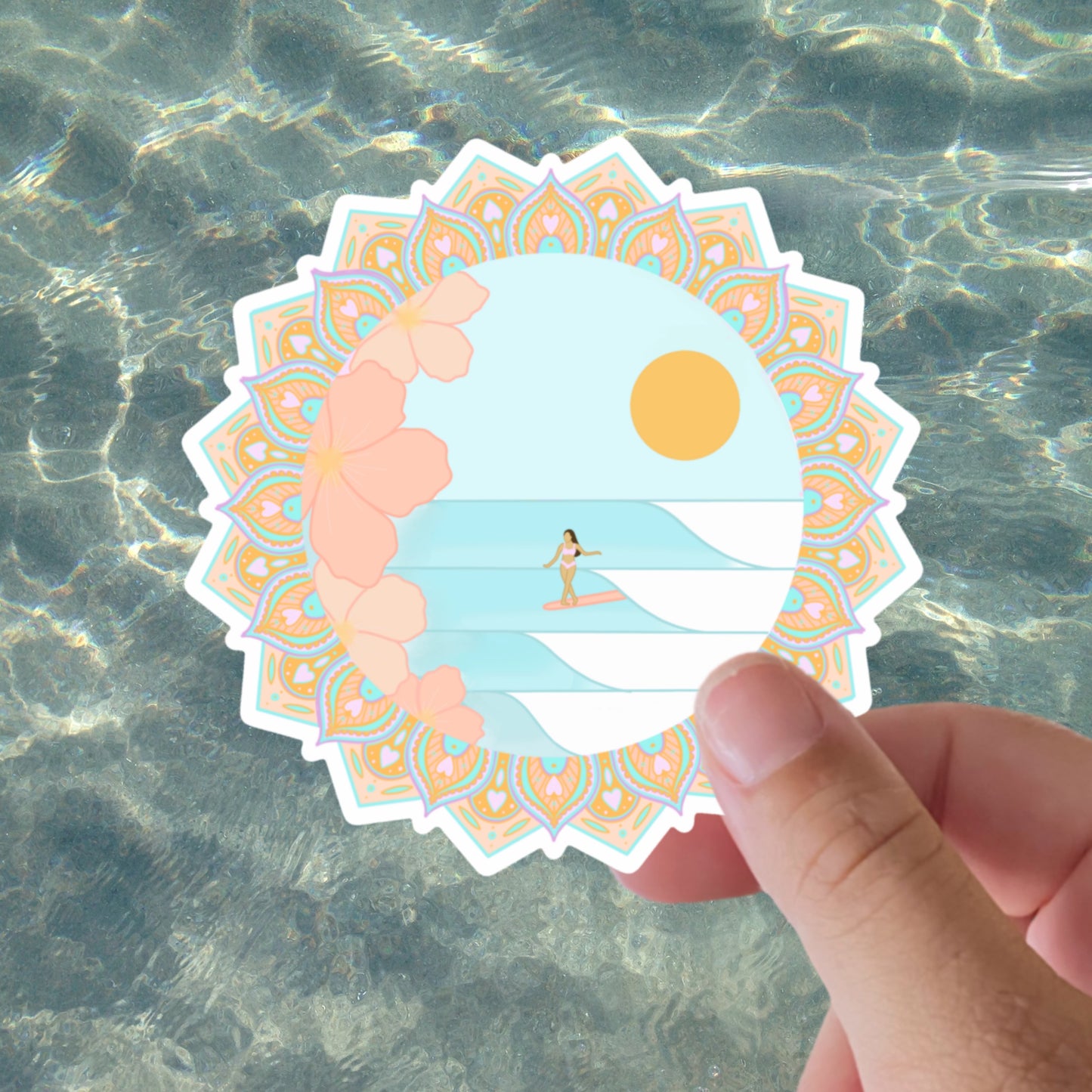Blue Mandala Sticker