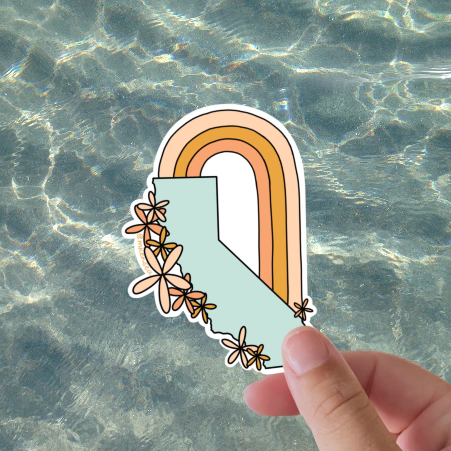 California Rainbow Sticker