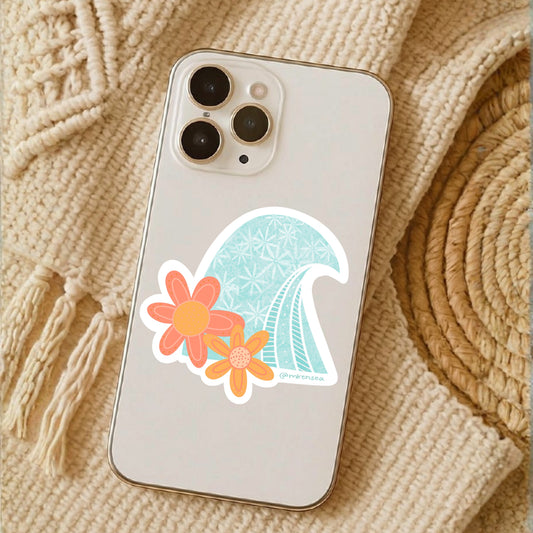 Floral Wave Sticker